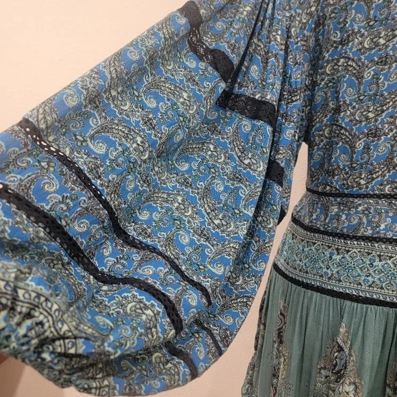 Free People Luna Scarf Print Tunic SZ S - Picture 7 of 10